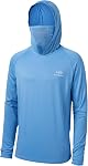 Bassdash UPF 50+ Men’s Long Sleeve Fishing Shirt with Mask UV Neck Gaiter Hoodie