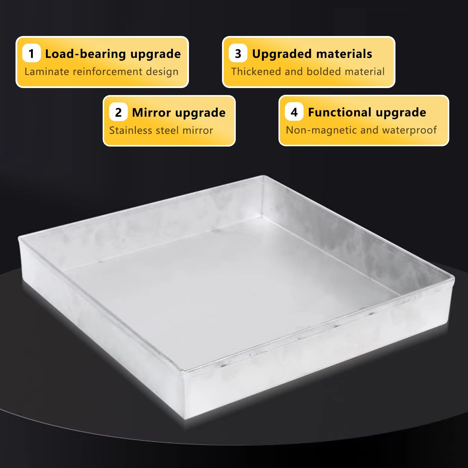 Vaschetta di Raccolta condensa Resistente per condizionatori e scaldabagni | Vassoio raccogligocce Versatile per Installazione sotto Il lavello | Ideale per Uso Domestico e Commerciale, prev