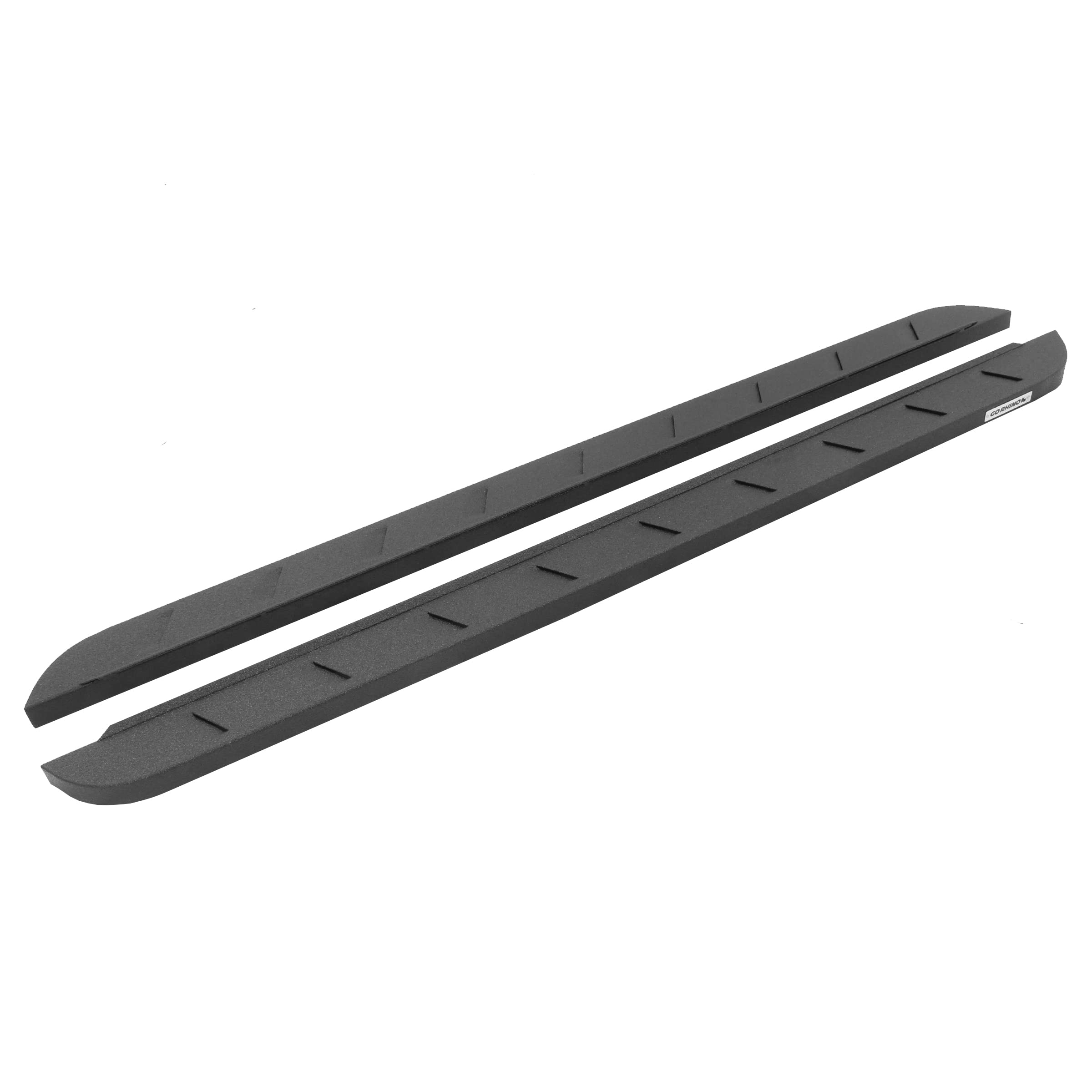 Go Rhino630087ST RB10 Slim Line Running Boards - 87" Long - Boards ONLY for 99-24 Ram, GMC, Ford, Toyota, Jeep, Chevrolet, Dodge (Crew Cab Pickup - Leaf)