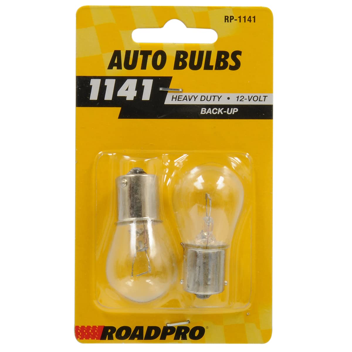 RoadPro RP-1141 Clear #1141 Heavy Duty Replacement Bulb, Incandescent, RV Camper Trailer Tail Light (Pack of 2)