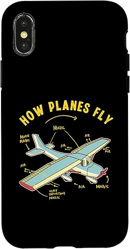 Miniatura 7 de Funda divertida para iPhone 14 Pro Max How Aviones Fly Pilot Aviation Crew Engineer