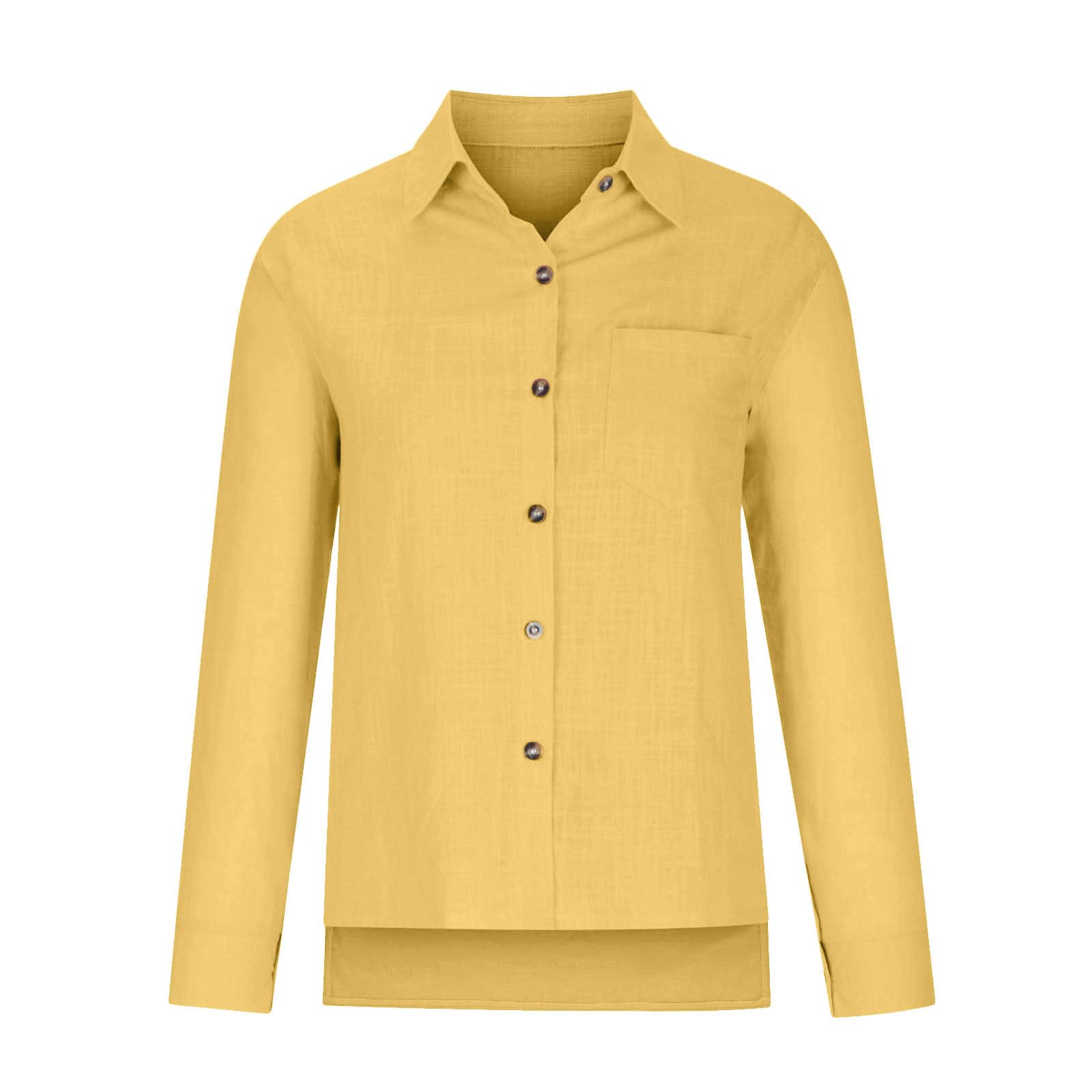 Camisas de gasa con botones para mujer, de verano, a la moda, de manga larga, cuello Vcation, de lino, de gran tamaño, con solapa, primavera, muselina, túnicas de algodón, casual, con abertura lateral