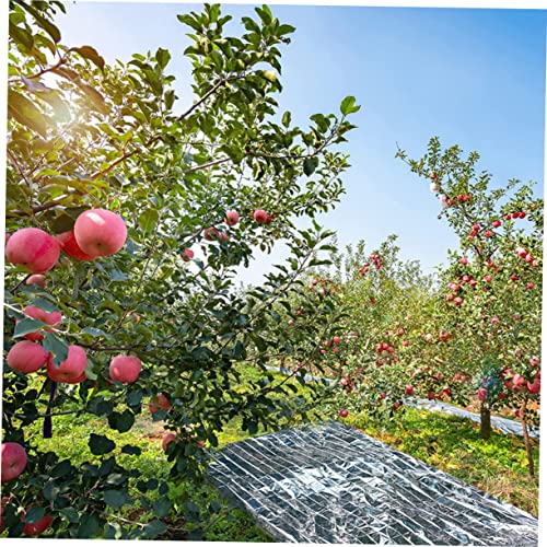 Happyyami Mylar Sheets Outdoor Tents Plants Outdoor Plants Reflective Emergency Plant Grow Room Plant Reflective Film Winter Use Reflective Film Silver Polyester Film Plant-Grown Mylar Tool #TOP1