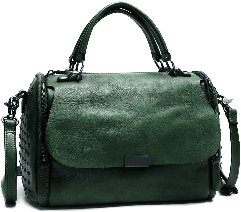 Genuine Leather Purses and Handbags for Women Vintage Handmade Leather Top Handle Shoulder Bag Crossbody Satchel Purse