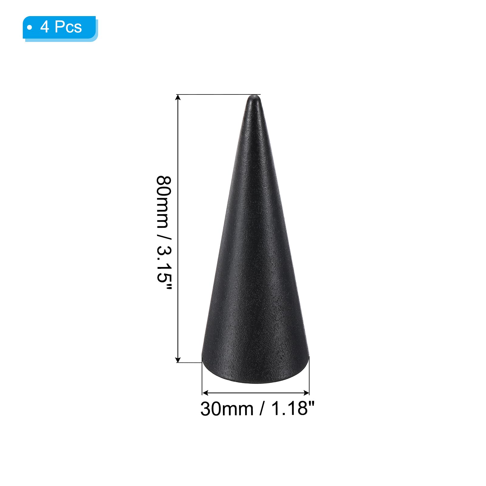 PATIKIL Wood Cone Ring Holder - Image 2