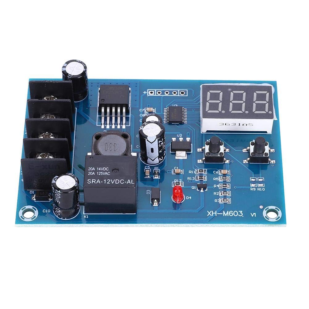 Oumefar Storage Charging Digital Control Board Charger Disconnect Switch Charging Over Discharge Module for 12 to 24V Lithium Battery