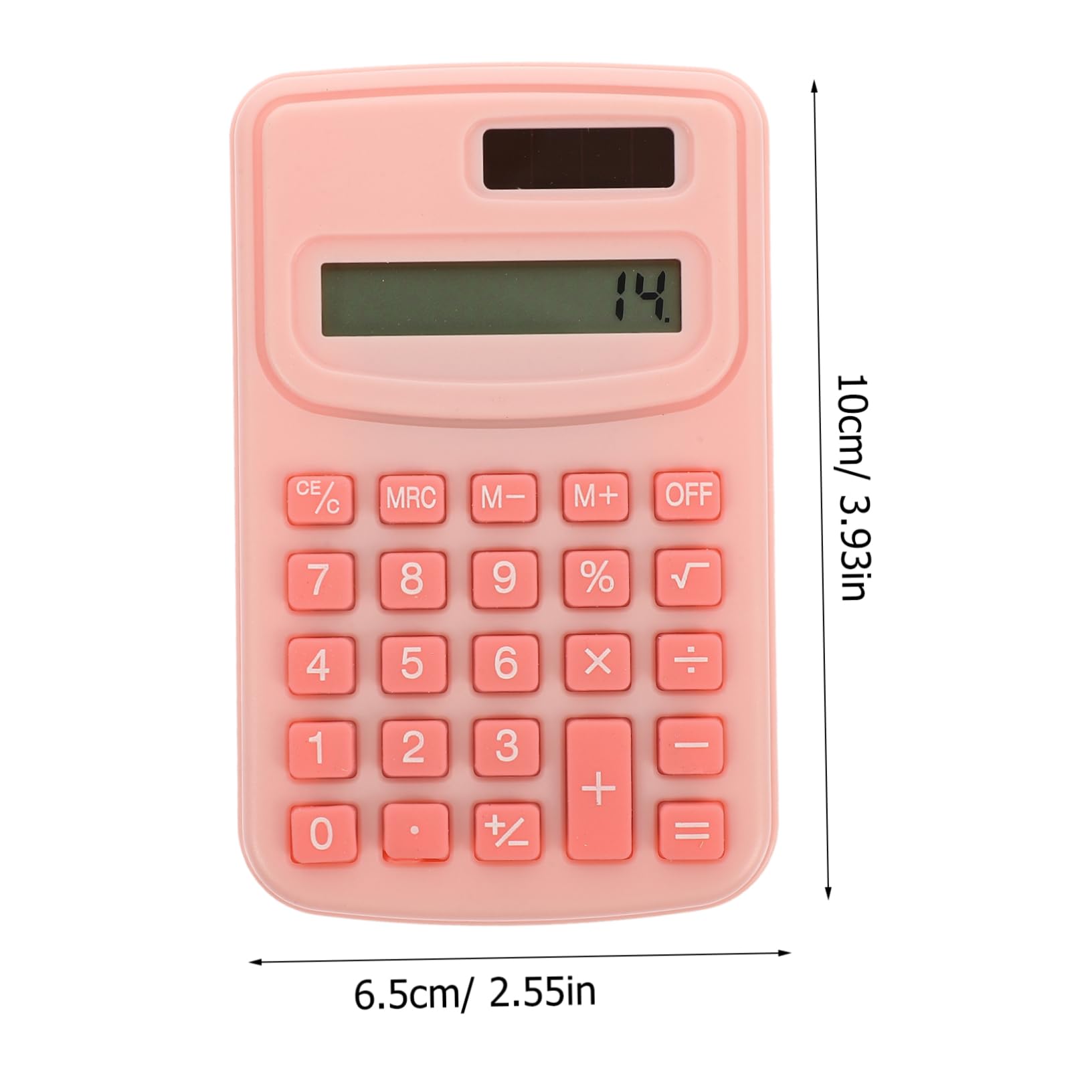 DOITOOL Portable Pocket Calculator for School Office Compact Easy to Use Design for Students and Professionals Sleek Cherry Blossom
