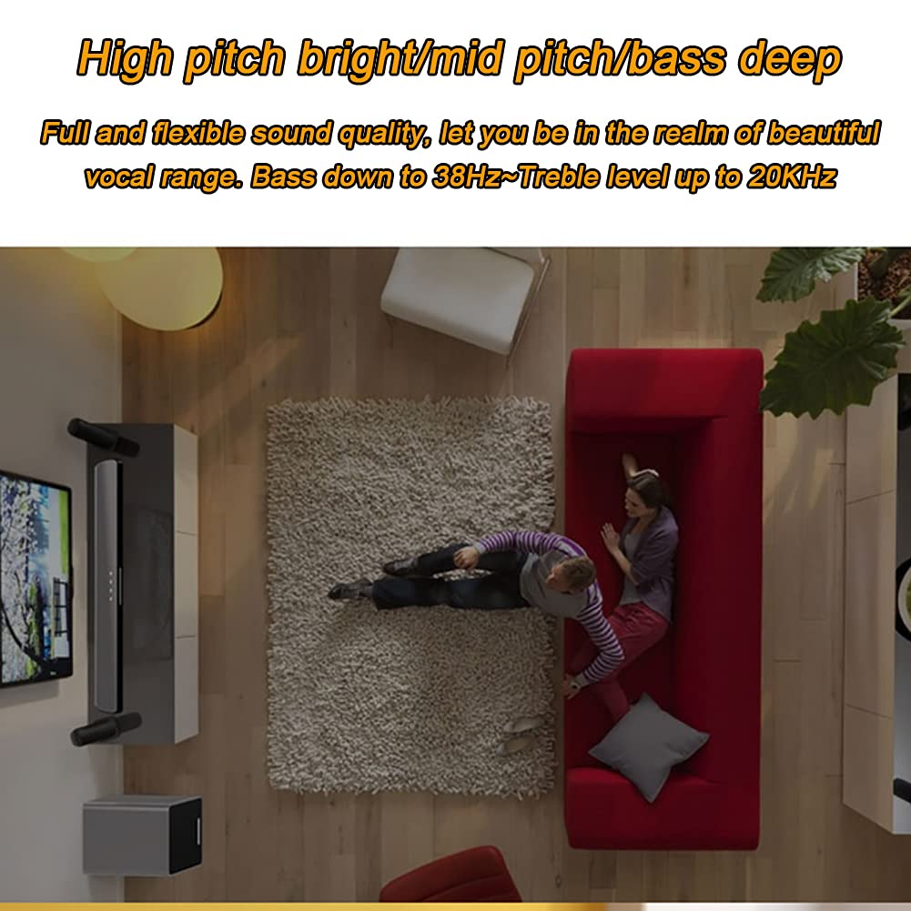 RSGK Audio Home Theater 7.1 con Subwoofer Wireless da 6,5 Pollici, Sistema di Altoparlanti Surround Home Theater per TV-Bluetooth E HDMI Arc