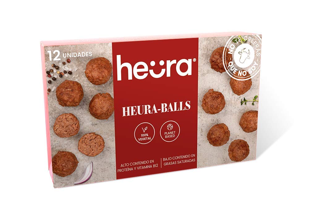 Heura Albondigas 12 X 20G HEURA |100% Vegetal | Sin Gluten | Pack de 1