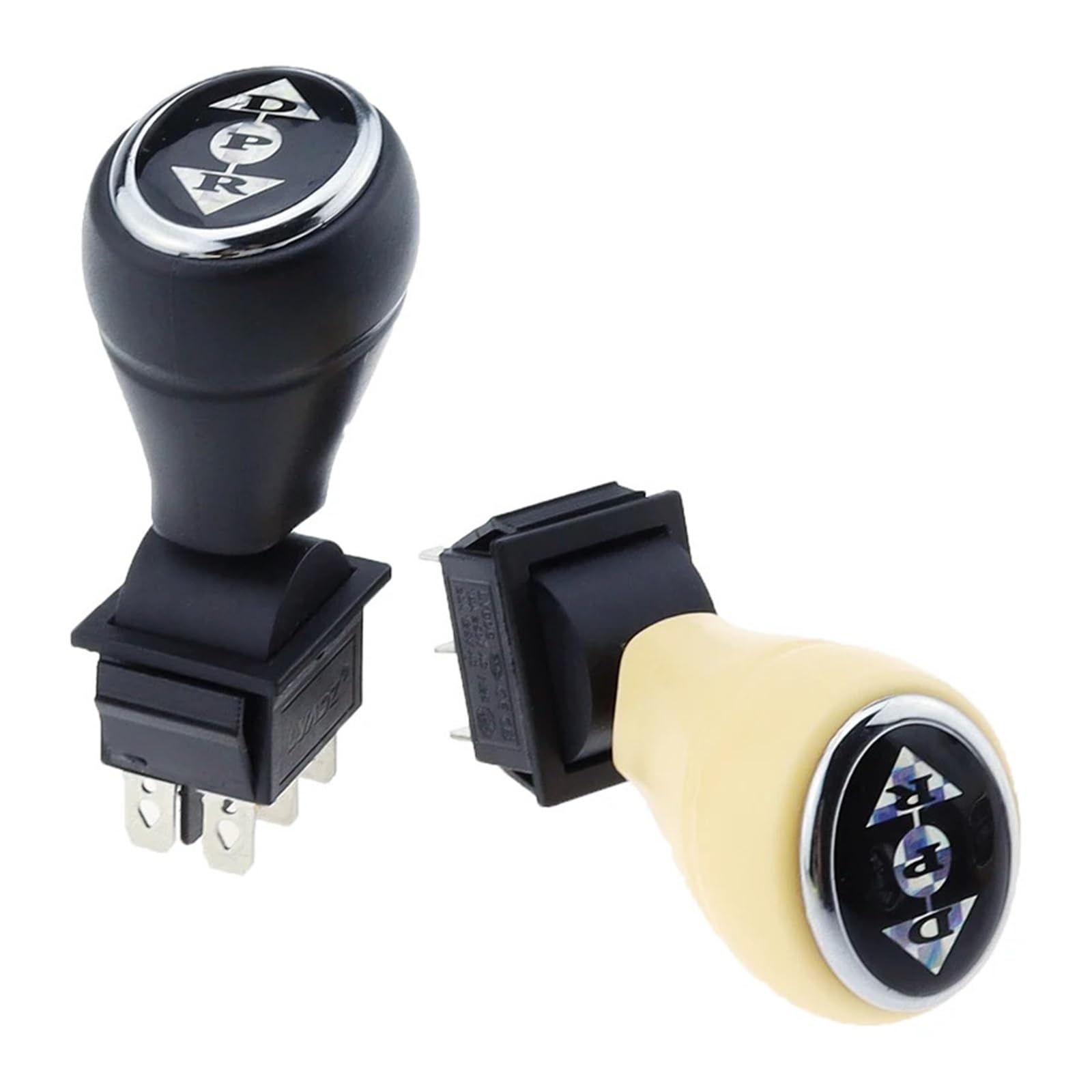 RORFFK Forward Stop Backward Gear Switch of Children's Electric Vehicle Baby Carriage DPR switchBaby Carriage Push Handle KCD4(Black,Self-Locking)
