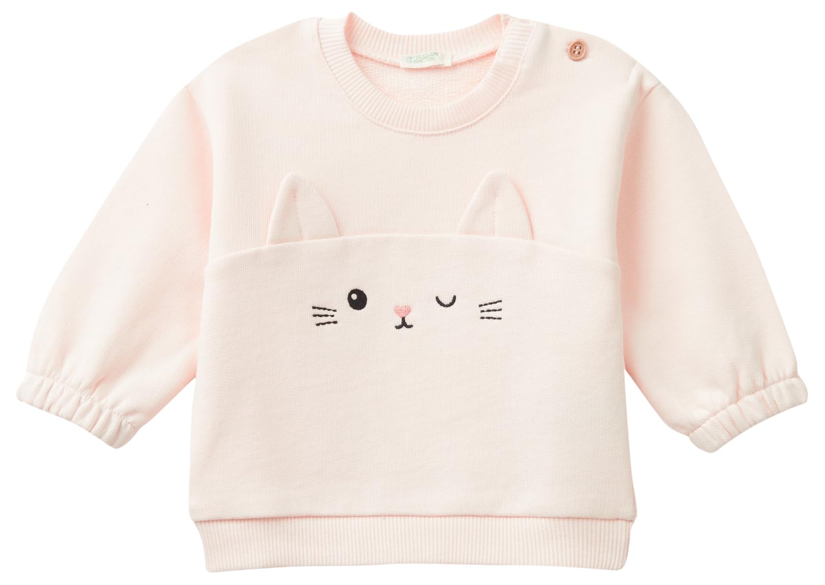 United Colors of Benetton MAGLIA G/C M/L 3J70A1058 Hooded sweatshirt, Rosa