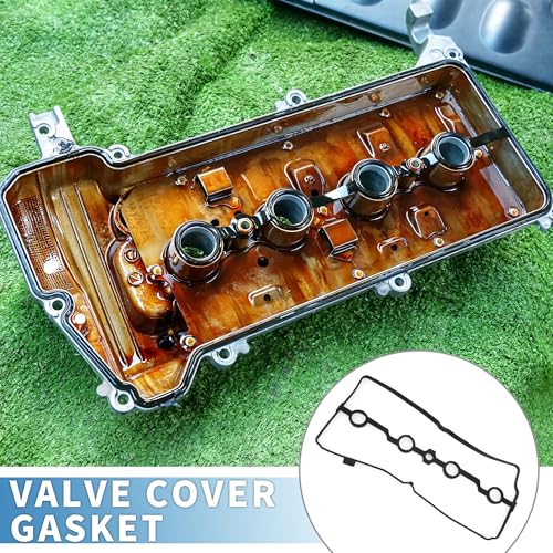 Image of Valve Cover Gasket No.13270EN200 Cylinder Head Valve Seal Gasket for Nissan Altima 2019-2020 for Nissan Rogue 2017-2019 for Nissan NV200 2013-2020 Black Rocker Cover Gasket