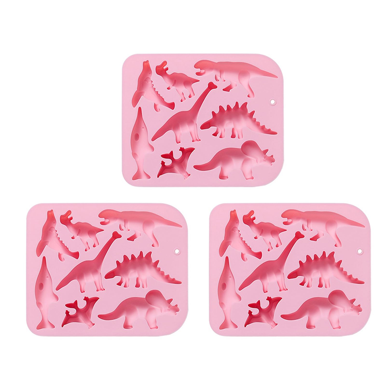 XAGMODSHN 8-Link Dinosaur Sugar Chocolate Cake Fondant Mold Baking Manual Biscuits Food Grade Silicone Dinosaur Cookie Silicone for