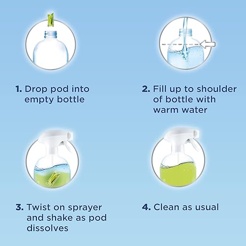 Miniatura 5 de Windex Disolver cápsulas concentradas, limpiador multisuperficie, 2 cápsulas de repuesto concentradas solubles