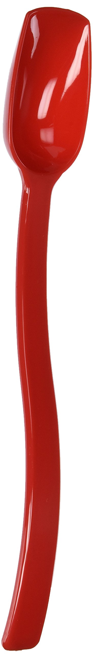 Winco PSSB-10R 10-Inch Solid Buffet Spoon, 3/4-Ounce, Red