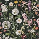 lenify Floral Peel and Stick Wallpaper Floral Leaf Contact Paper 16.9inch x 118.1inch Boho Peel and Stick Wallpaper Green Removable Self Adhesive Flower Contact Paper for Bedroom Decorative Vinyl