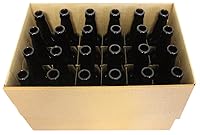 Vista 2 de Home Brew Ohio Botellas de cuello largo ámbar con tapa de corona de 12 onzas, caja de 24
