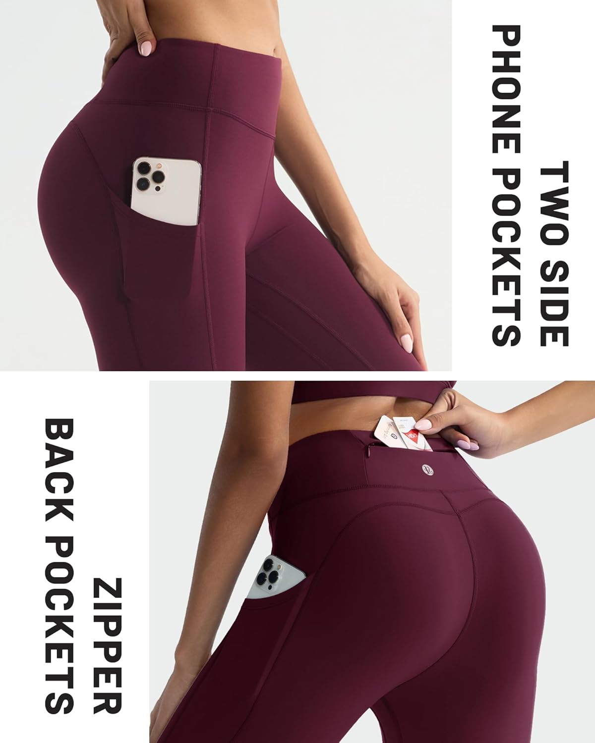 RUNNING GIRL Leggings with Pockets for Women Tummy Control 25" High Waisted Yoga Pants Buttery Soft Gym Workout Yoga Leggings - Image 5