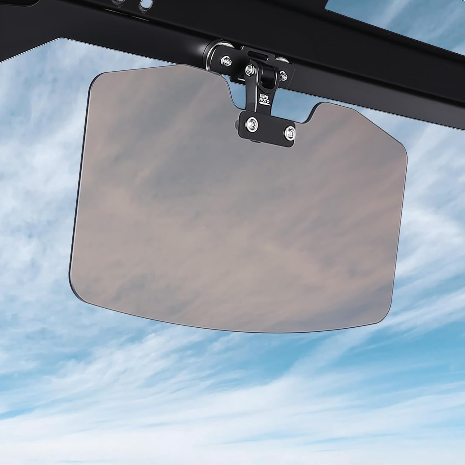 KEMIMOTO UTV Magnetic Sun Visor Compatible with Ranger Defender uforce 1000 ezgo Fit in Most Vehicles with pro-fit bar or Metal roof and crossbars