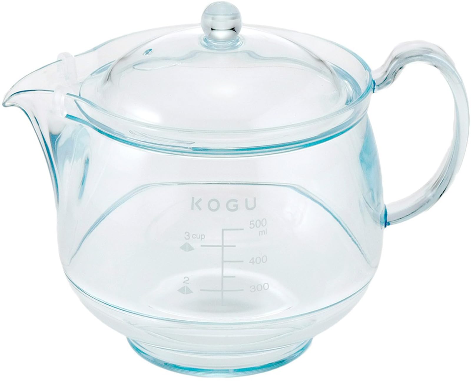 KOGU Unbreakable Tritan Teapot 17oz Made in Japan Dishwasher Microwave Safe