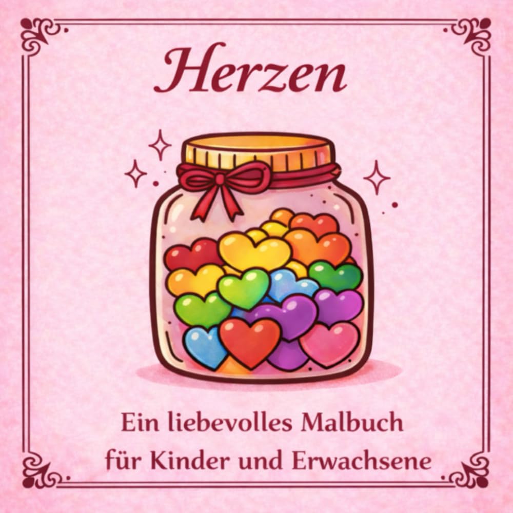 Herzen – Ein liebevolles Malbuch für Kinder und Erwachsene: Entspannende Herzmotive zum Ausmalen · Kreative Auszeit · Stressabbau für Groß und Klein