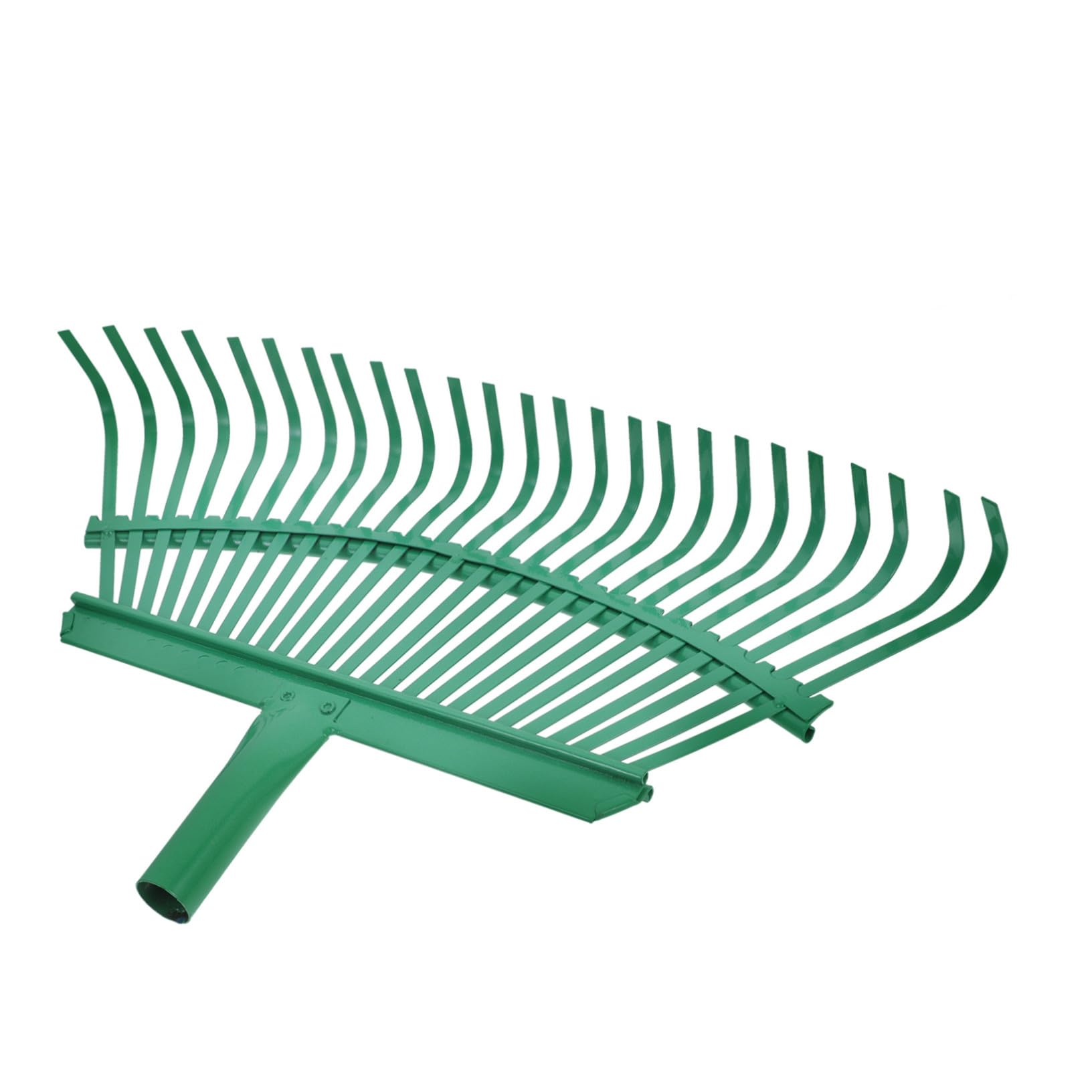 Ersatz Gartenrechenkopf aus Stahl 25 Zähne Multifunktional Robuster Laubrechen für Rasenflächen Leichter Handrechen Gartengerät Herbstlaub