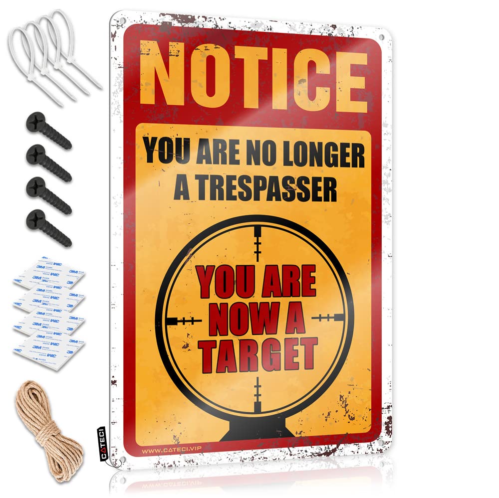 STWNVOITV Bar Rules Sign Notice You Are No Longer A Trespasser Tin Sign Bar Mirrors For Man Cave In Home Bar Signs(30X40CM)