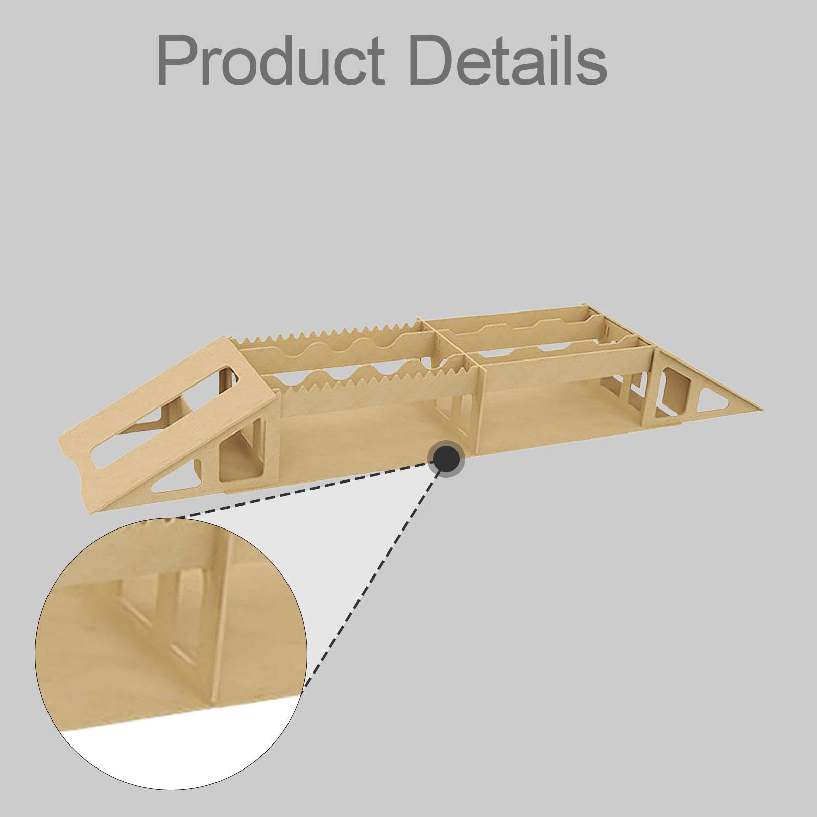Percorso a Ostacoli in Legno RC per Auto Telecomandate, Set di Ponte a Ostacoli di Simulazione, Accessori per Camion RC, Ornamento in Miniatura Fai da, Ponte Stretto