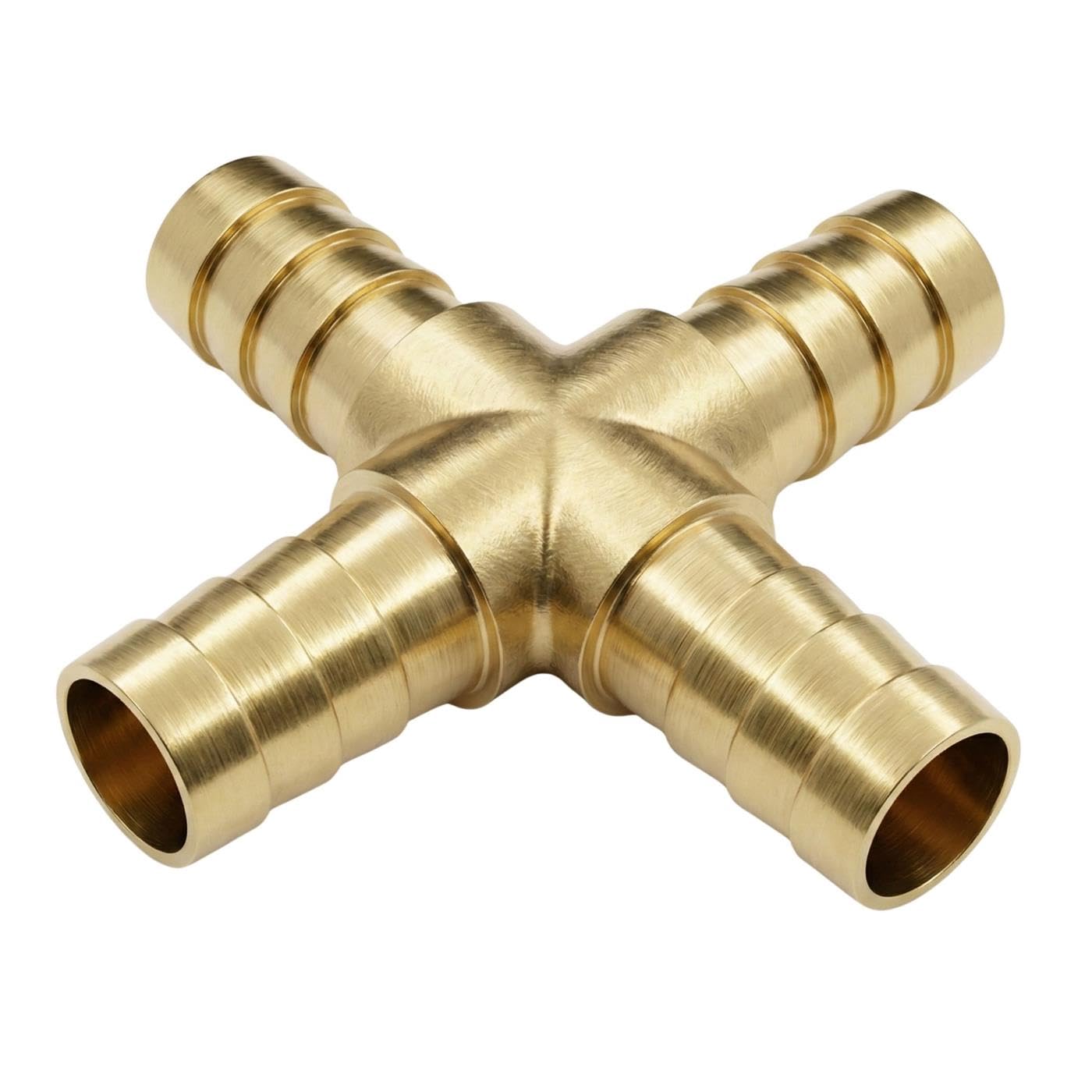 Conector de manguera en X Lumonic fabricado en latón macizo