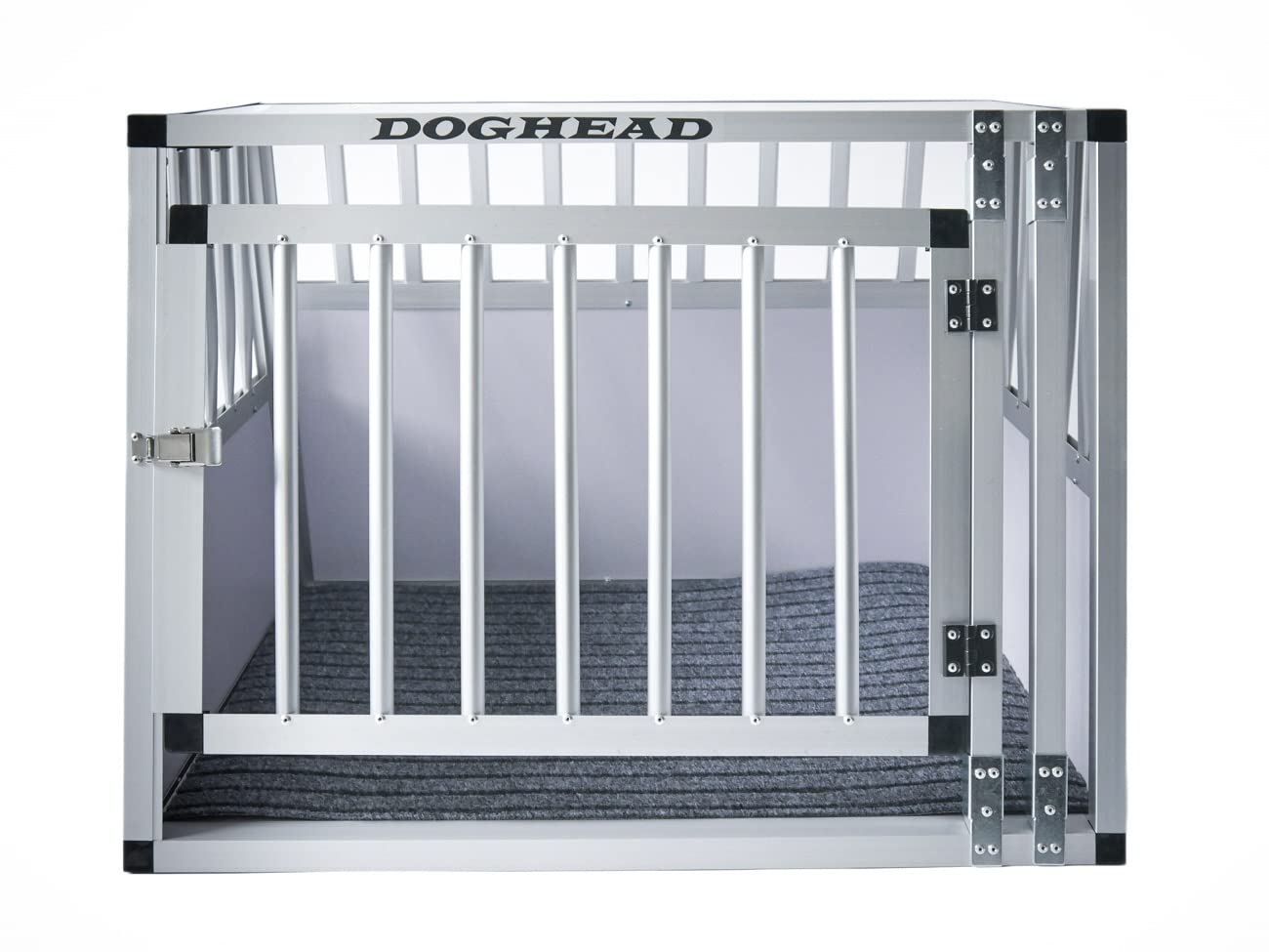 Doghead Trasportino per cani in alluminio, 70 x 60 x 50 cm, comfort