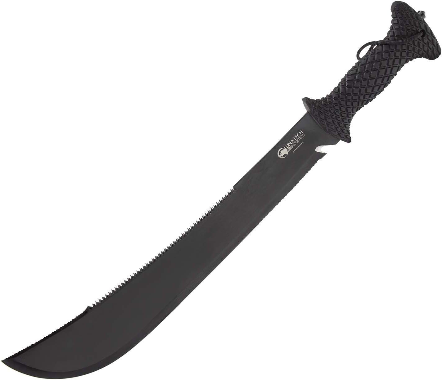 Luna Tech, LTK9500, Dave Young Survival System, 23in. Full Length Tang Machete, TPR Handle, Carbide Tip, Includes Black Sheath with MOLLE System