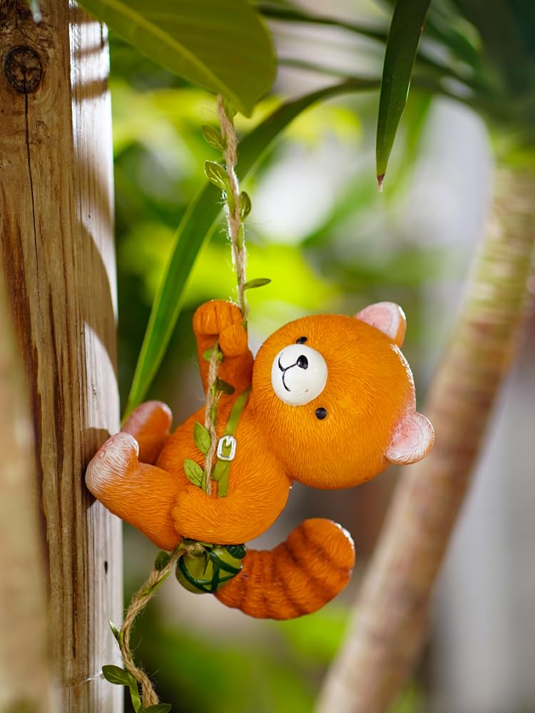 Amazon.co.jp: クマの置物 かわいい 登り熊 吊り下げ装飾 おもしろ