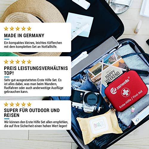 First Aid Kit Bag - Small Safety Emergency Supplies for Travel, Car, Camping, Sports - Compact and Robust Medical Kit… - Image 8