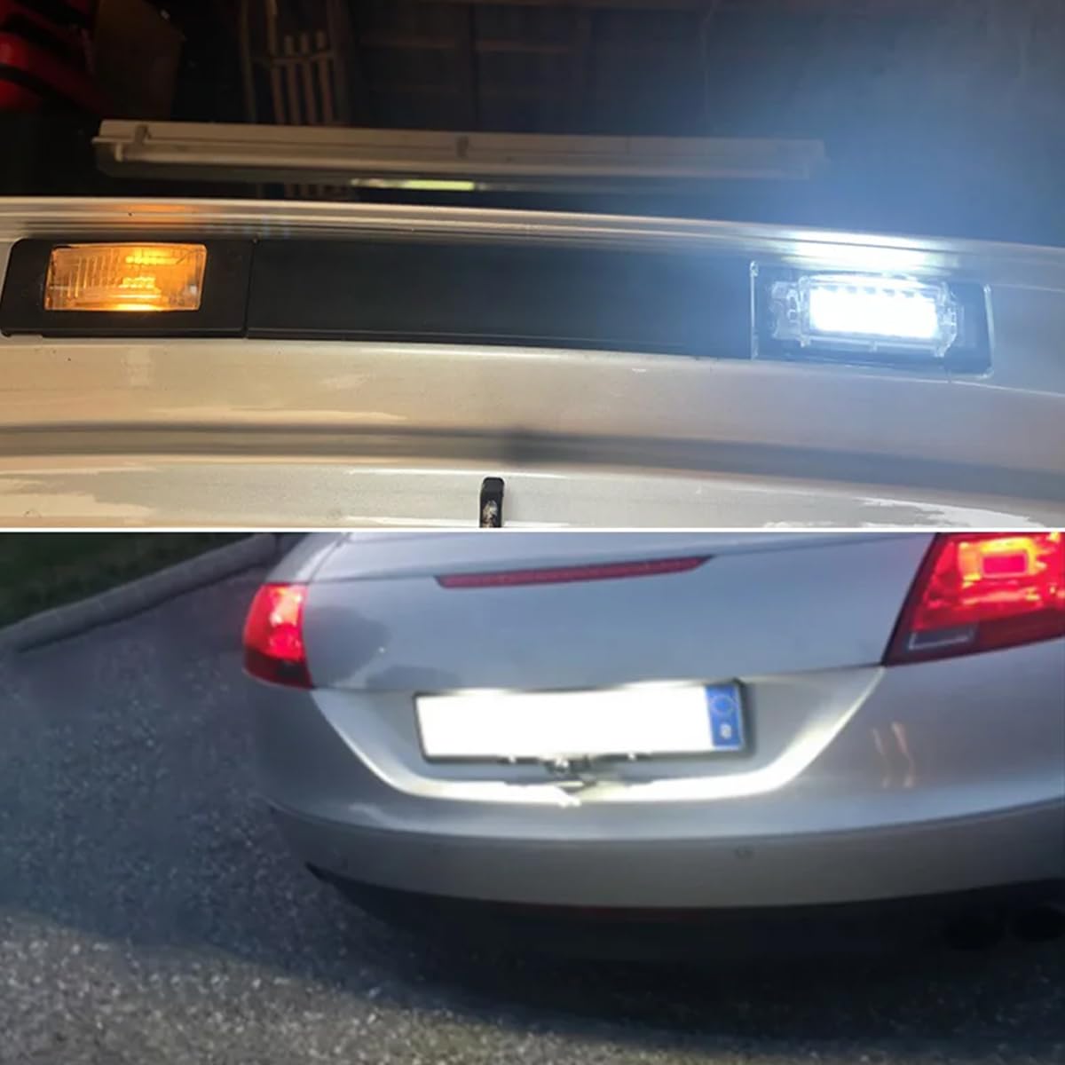 Światła LED do Tablicy Rejestracyjnej Białe Ksenonowe BEZ BŁĘDÓW Compatible For Audi TT MK1 8N 1999-06 Roadster 8N9 1999-2006 Coupe 8N3 1998-2006 Wodoszczelne Oświetlenie Tylne 6000K 2 Sztuki