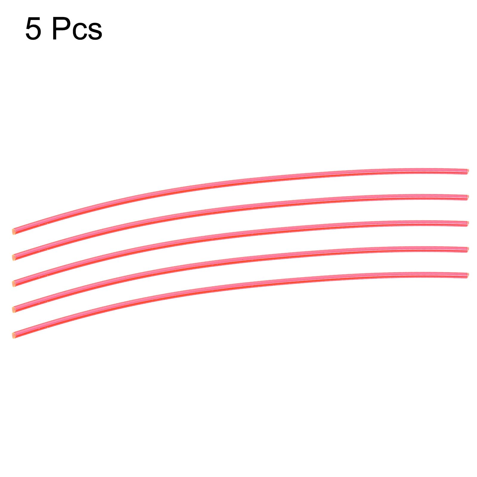 QUARKZMAN Sostituzione Fibra Ottica Mirino Aste, 5pz 2mmx15cm PMMA per Archi Mirini DIY Arte Fluorescenza Rosso
