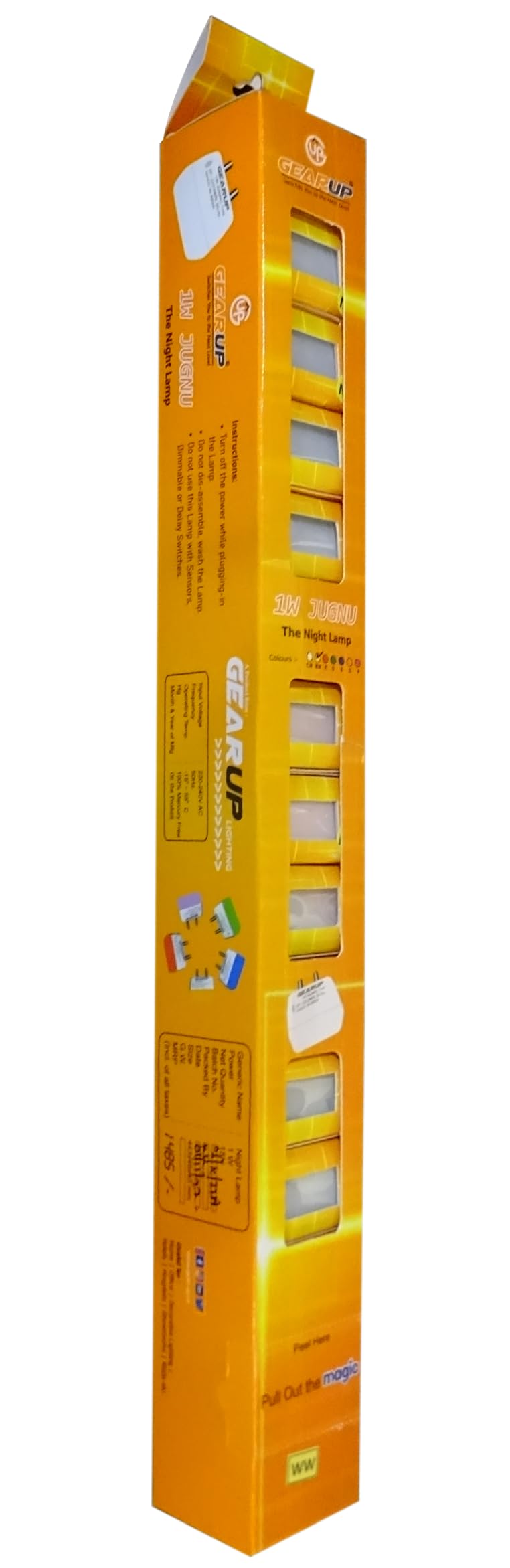 GEARUP Small Mini JUGNU Type 2 Pin Night Lamp 1 Watt Plug Led Bulb for Bedroom, Living Room, ONE Watt Light Direct Socket Night Lamp (Cool White, Pack of 15) (B0BWFGF6QP) Amazon Price History, Amazon Price Tracker