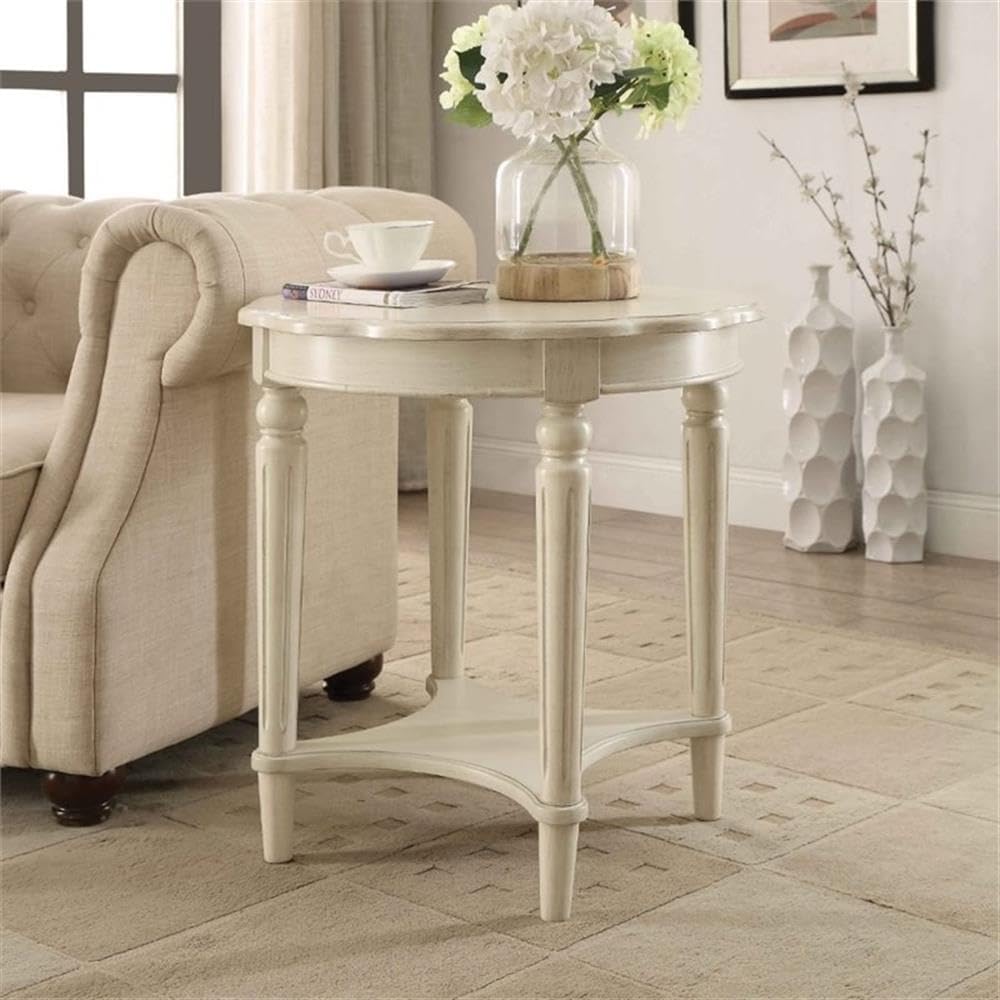 Acme Fordon End Table in Antique White