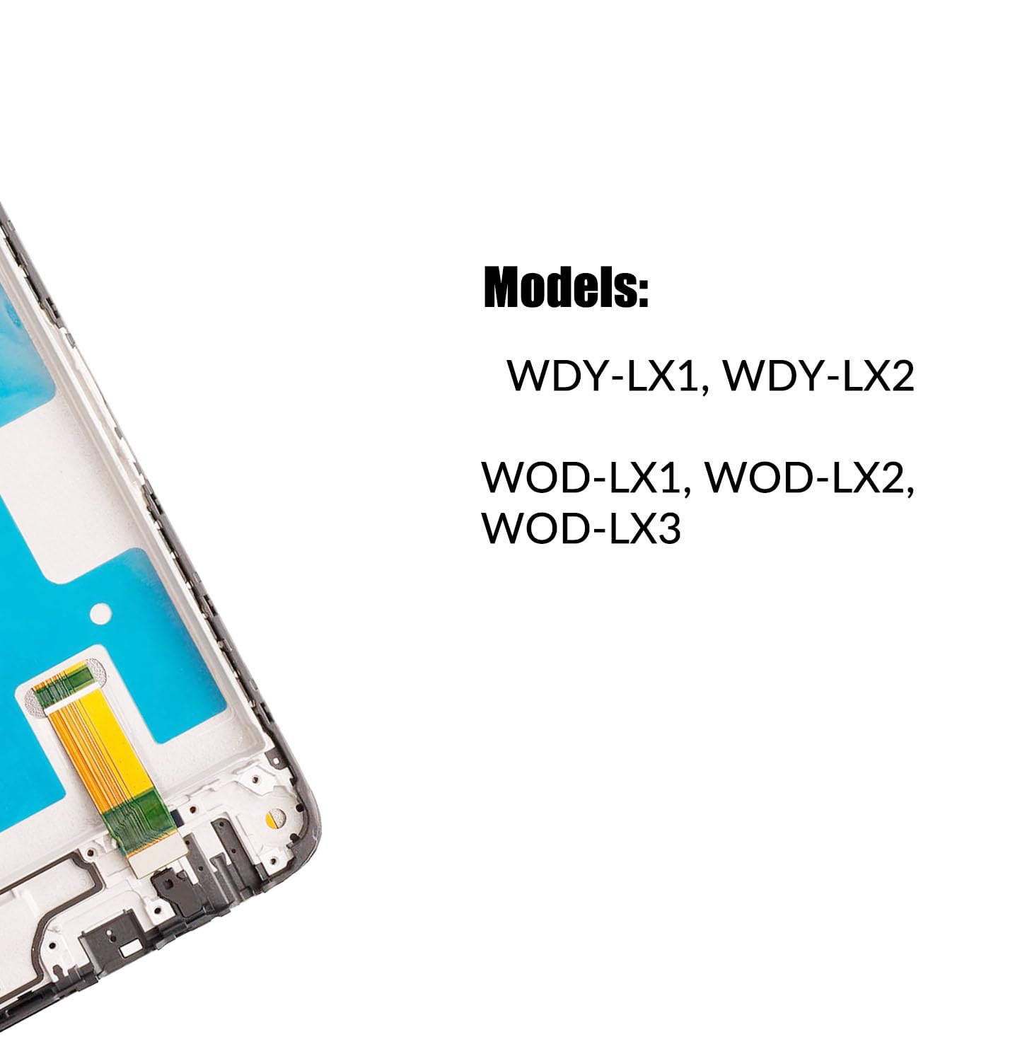 Écran de rechange pour Honor X6A | X6A Plus | X5 Plus avec cadre | WDY-LX1, WDY-LX2, WOD-LX1, WOD-LX2, WOD-LX3, LCD tactile, numériseur, avec kit de réparation