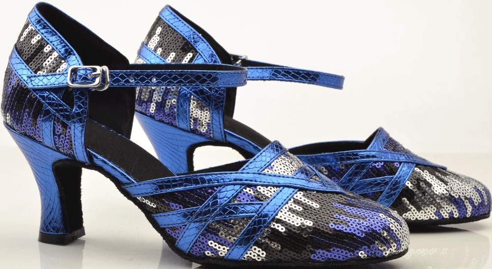 Scarpe da ballo latino Rumba da ballo con punta chiusa da donna