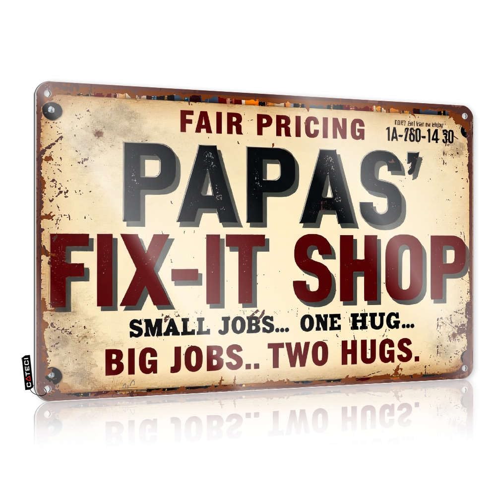 Sujd Colour Cool Wall Art Tapestry Wall Art - Papa's Fix-It Shop: Fair Pricing, Hugs Included! Graduation Gift Trendy Retro Style Decoration For Tavern(30X40cm)