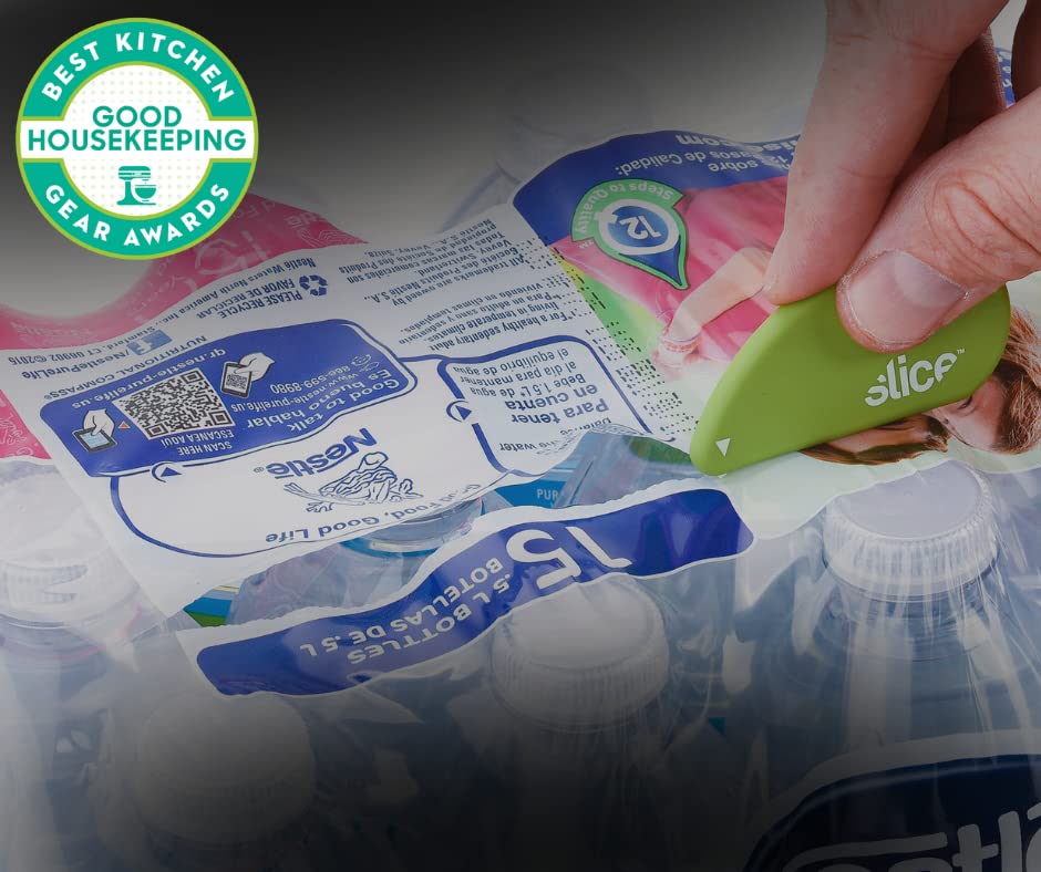 Image of Slice Micro Safety Cutter | Safe Ceramic Box Cutter Lasting 11x Longer than Metal | Keychain Box Opener | 48 Pack | Green