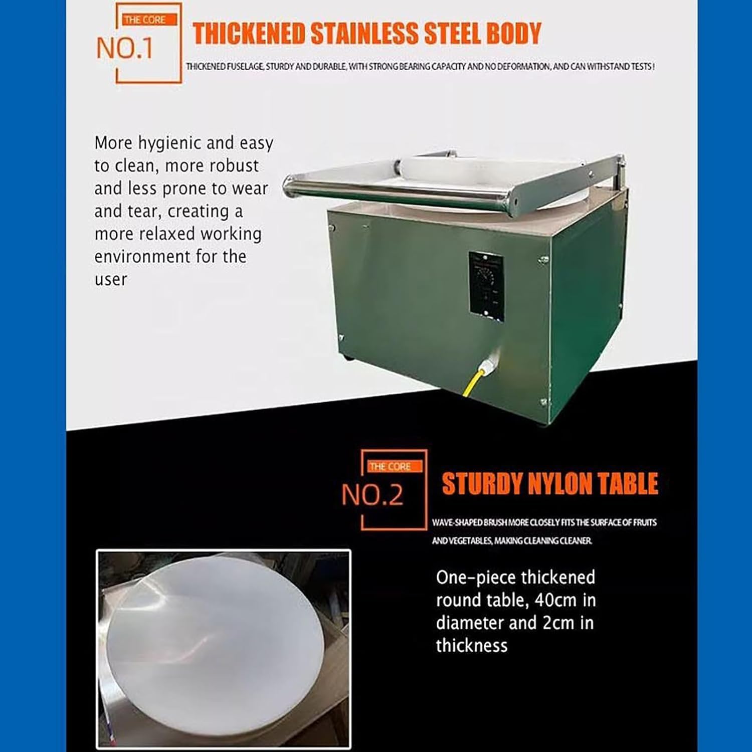 Pressa Automatica per Impasto Pizza, Macchina per Stendere Chapati e Roti con Pedale di Comando, Rullo di Pressione in Nylon da 5 cm, Funzione di Velocità Regolabile, per Uso Domestico