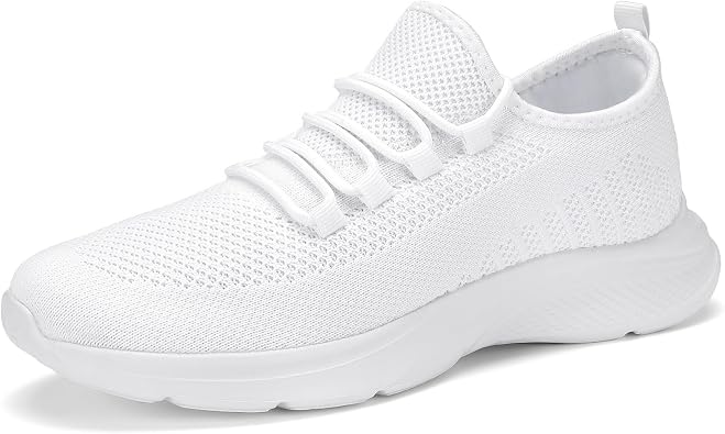 VAMJAM Mens Running Shoes Fashion Sneakers Lightweight Breathable Lace Up Mesh Walking Shoes Workout Casual Sports Shoes