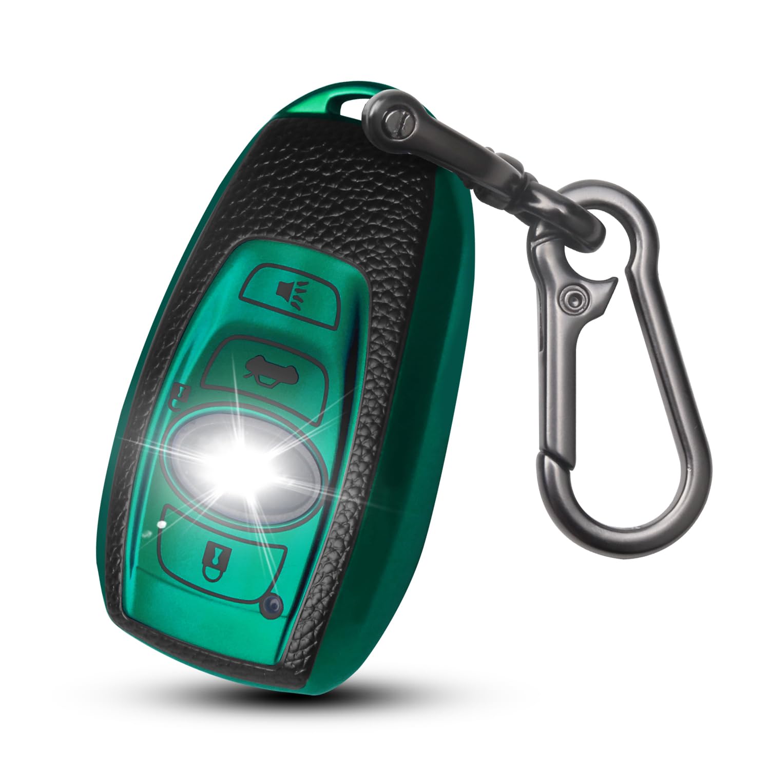 QBUC for Subaru Key Fob Cover Case with Keychain,Car Key Holder fit for  Subaru Crosstrek Forester Outback Ascent Impreza Legacy BRZ WRX Sti  Buttons