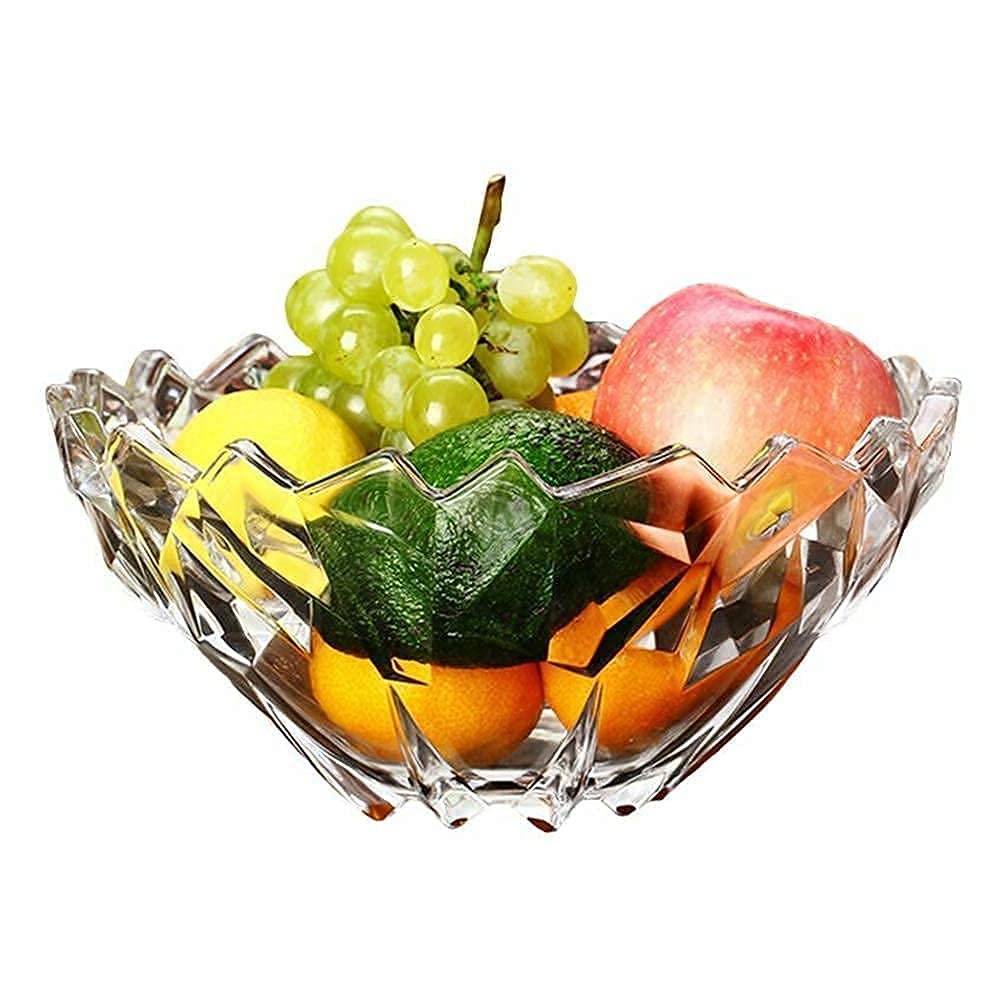 Buy Shivaaro Fruit Bowl Designer Glass Serving Fruit Bowl,Vegetable