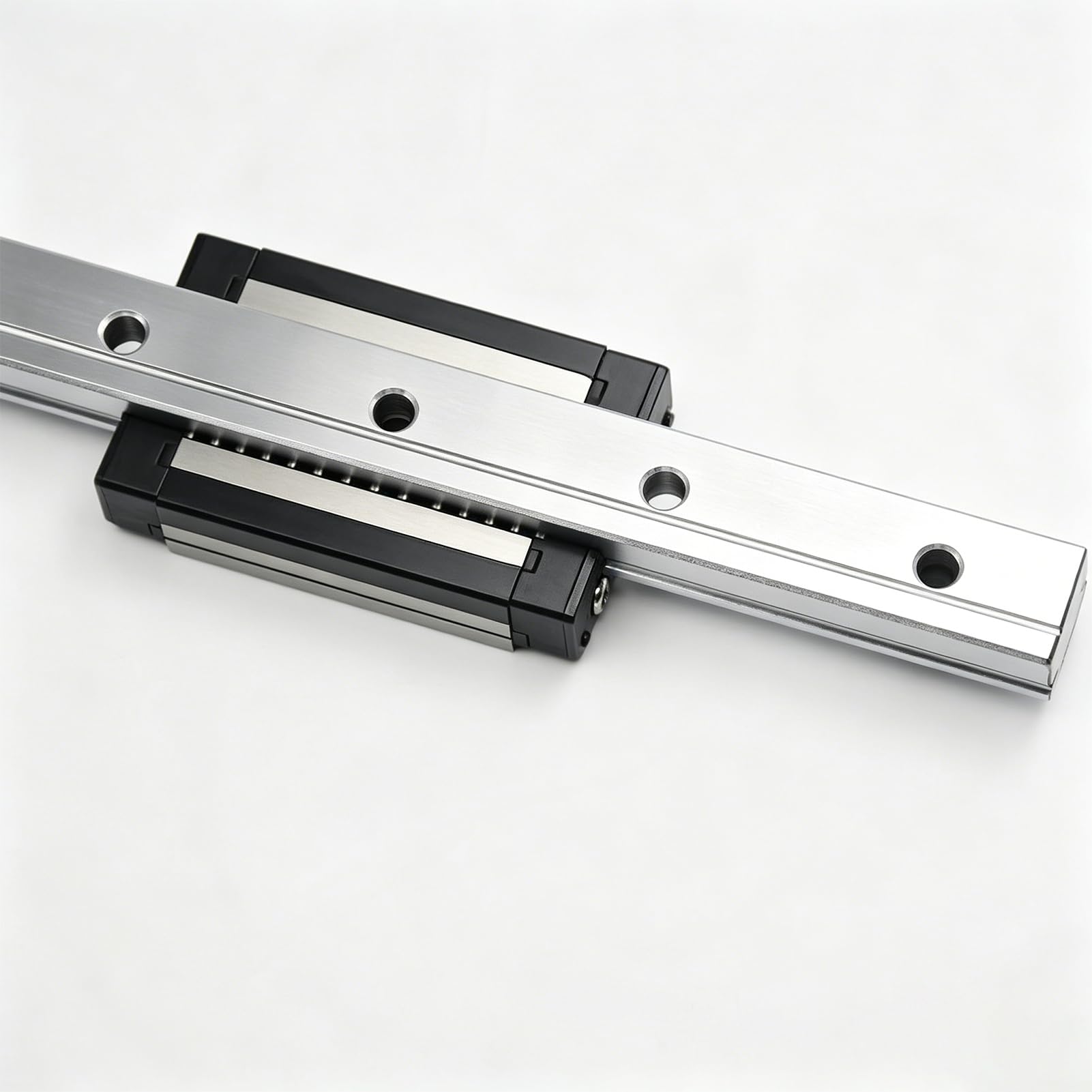 Iverntech MGN12 Guide de rail linéaire 300 mm avec bloc de carrosserie MGN12H en acier inoxydable noir pour imprimante 3D et pièces CNC