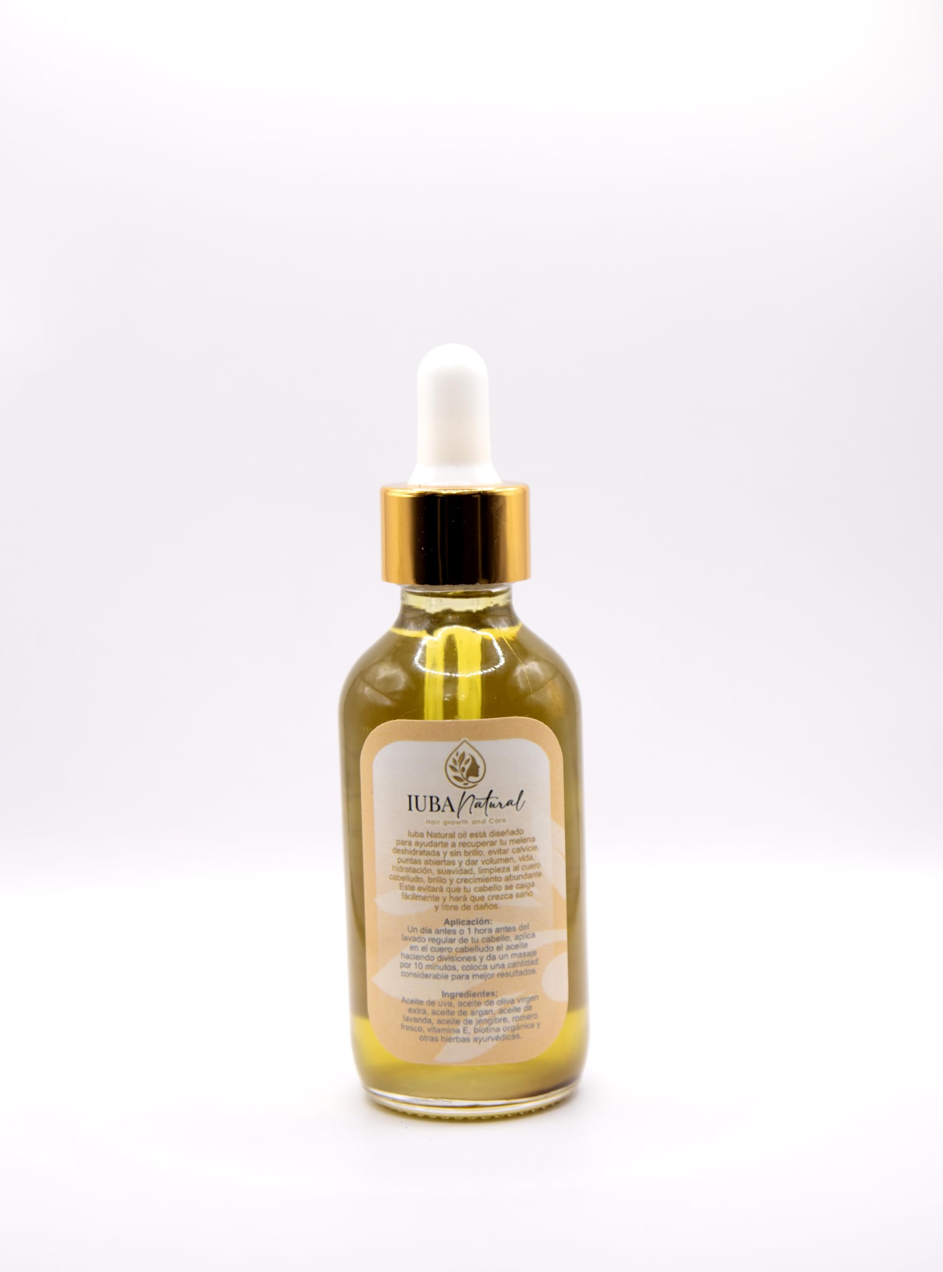 Iuba Natural LLC Iuba natural oil 2 oz organic natural for hair growth with rosemary y Biotine, Green