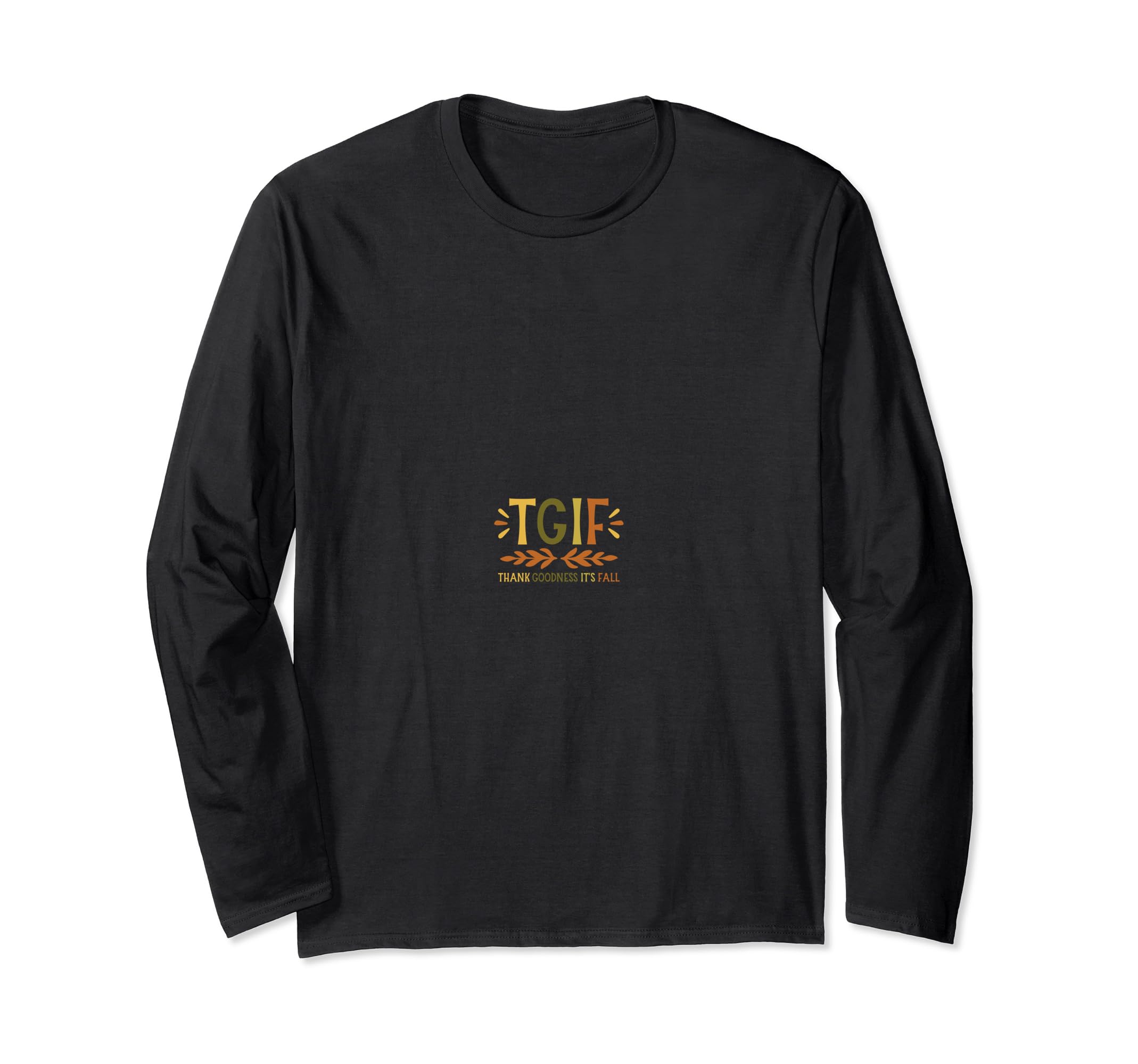 Amazon | TGIF ありがとう、秋です 長袖Tシャツ | Tシャツ