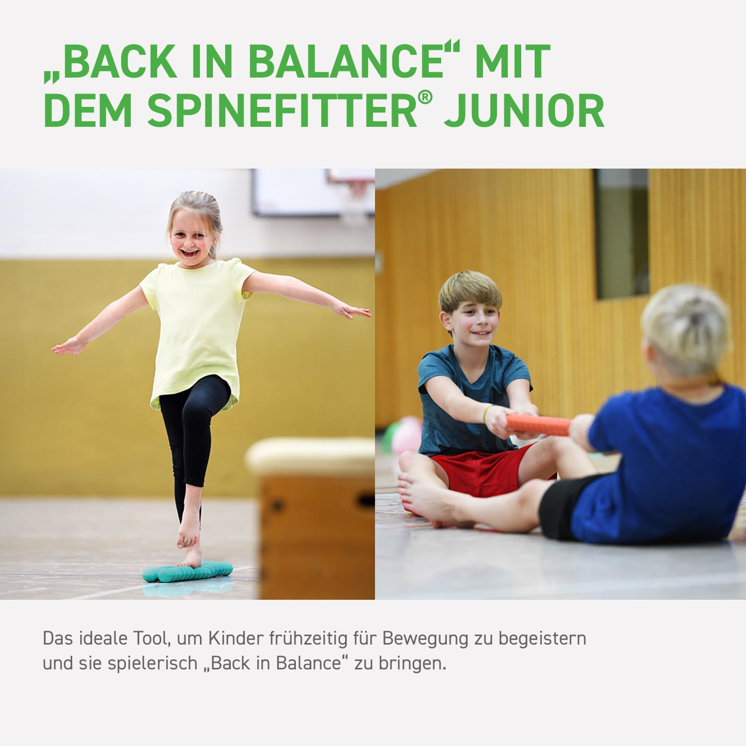 SISSEL® SPINEFITTER® Junior Ocean | Rückendehner für Kinder & Jugendliche | Rückenretter für Haltung | Wirbelsäulenstrecker | Rückenstrecker Gerät für Reha & Therapie | Rückentrainer | 16 Kugelpaare