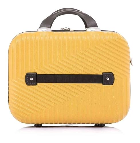 Frasqueira Necessarie de Viagens Geometric Pequena de mão ABS Rígida Fechamento em Ziper com Organiz